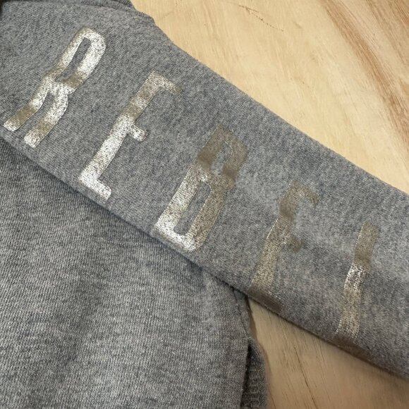 Star Wars Girls Grey Sequin Sweatshirt W/ Rebel Sleeve & Split Hem 6/6X - Picture 3 of 10